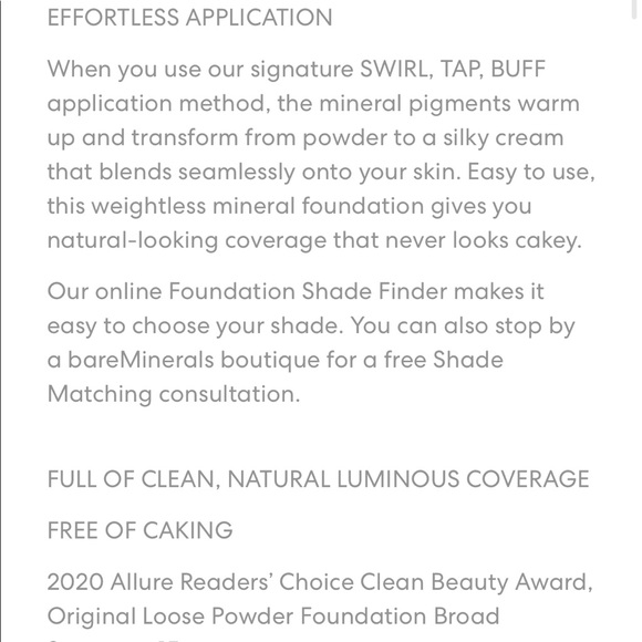 NWT bareMinerals ORIGINAL Foundation SPF 15 Tan Nude 17 - Picture 8 of 11